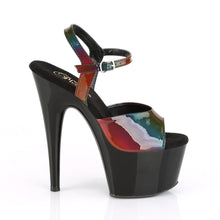 Load image into Gallery viewer, ADORE-709RBDT 7&quot; Heel Rainbow Holo Pole Dancing Shoes