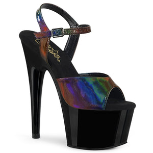 ADORE-709RBDT 7" Heel Rainbow Holo Pole Dancing Shoes