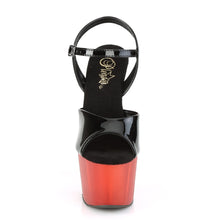 Load image into Gallery viewer, ADORE-709T 7&quot; Heel Black and Frosted Red Pole Dancing Shoes