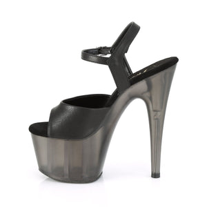 ADORE-709T Pleasers 7 Inch Heel Black Pole Dancing Shoes