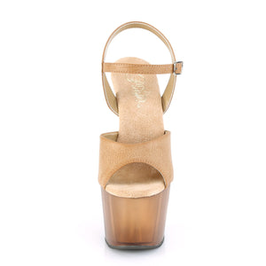 ADORE-709T Pleasers 7 Inch Heel Camel Pole Dancing Shoes