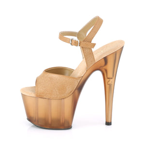 ADORE-709T Pleasers 7 Inch Heel Camel Pole Dancing Shoes