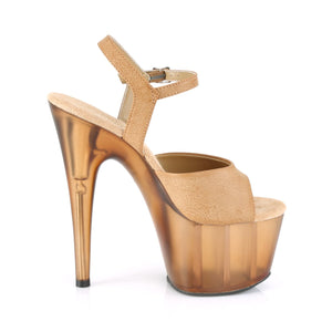 ADORE-709T Pleasers 7 Inch Heel Camel Pole Dancing Shoes