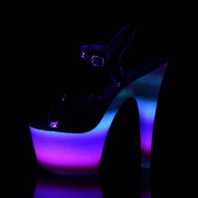 Load image into Gallery viewer, ADORE-709WR 7 Inch Heel Black Rainbow Glitter Strippers Shoe