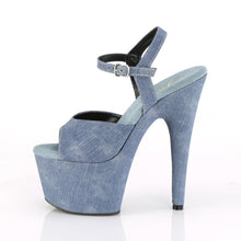 Load image into Gallery viewer, ADORE-709WR Pleaser 7 Inch Heel Denim Strippers Shoes