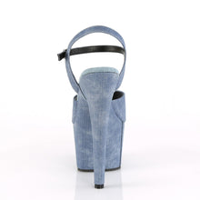 Load image into Gallery viewer, ADORE-709WR Pleaser 7 Inch Heel Denim Strippers Shoes