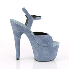 Load image into Gallery viewer, ADORE-709WR Pleaser 7 Inch Heel Denim Strippers Shoes