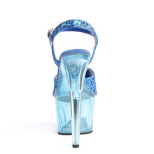 Load image into Gallery viewer, ADORE-710GT Pleaser 7&quot; Heel Blue Glitter Glitter Sexy Shoes