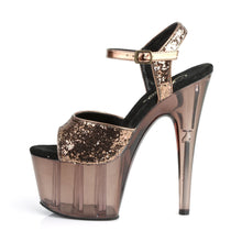 Load image into Gallery viewer, ADORE-710GT Pleaser 7&quot; Heel Bronze Glitter Glitter Sexy Shoe