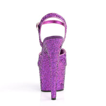 Load image into Gallery viewer, ADORE-710LG Pleaser 7&quot; Heel Purple Holo Glitter Sexy Shoes