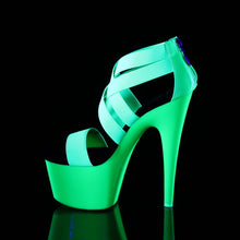 Load image into Gallery viewer, ADORE-769UV Sexy Neon Green Elastic Patent Pole Dancer Shoes