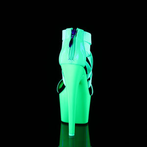 ADORE-769UV Sexy Neon Green Elastic Patent Pole Dancer Shoes