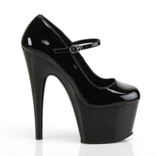 Load image into Gallery viewer, ADORE-787 Pleaser Sexy 7&quot; Heel Black Patent Pole Dancer Shoe