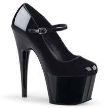 Load image into Gallery viewer, ADORE-787 Pleaser Sexy 7&quot; Heel Black Patent Pole Dancer Shoe