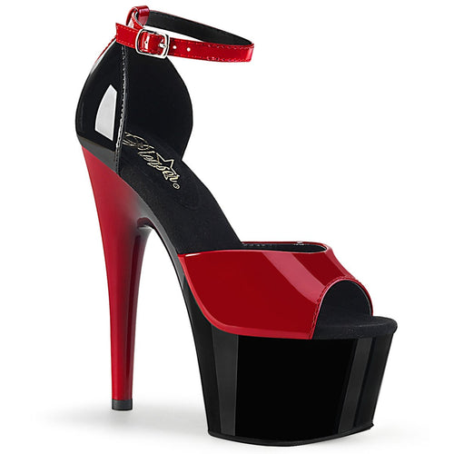 ADORE-789 Pleaser Sexy 7 Inch Heel Red Pole Dancer Shoes