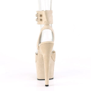 ADORE-791FS Pleaser Sexy 7 Inch Heel Beige Pole Dancer Shoes