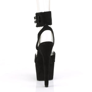 ADORE-791FS Pleaser 7 Inch Heel Black Pole Dancing Shoes