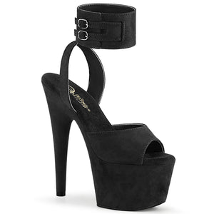 ADORE-791FS Pleaser 7 Inch Heel Black Pole Dancing Shoes