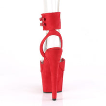 Load image into Gallery viewer, ADORE-791FS Pleaser 7&quot; Heel Red Pole Dancing Shoes