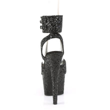 Load image into Gallery viewer, ADORE-791LG Pleaser 7&quot; Heel Black Glitter Pole Dancing Shoes