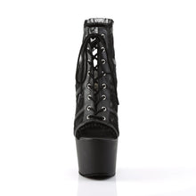 Load image into Gallery viewer, ADORE-796LC Pleaser 7 Inch Heel Black Mesh Pole Dancing Shoe