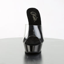 Load image into Gallery viewer, ALLURE-601 5.5&quot; Heel Clear and Black Pole Dancing Shoes