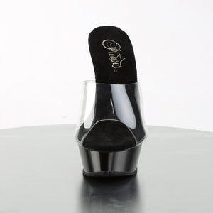 ALLURE-601 5.5" Heel Clear and Black Pole Dancing Shoes