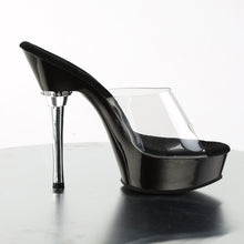 Load image into Gallery viewer, ALLURE-601 5.5&quot; Heel Clear and Black Pole Dancing Shoes