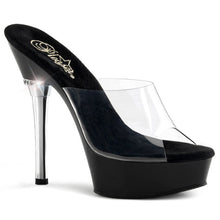 Load image into Gallery viewer, ALLURE-601 5.5&quot; Heel Clear and Black Pole Dancing Shoes