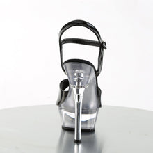 Load image into Gallery viewer, ALLURE-609 5.5&quot; Heel Black and Clear Pole Dancer Shoes