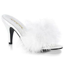 Load image into Gallery viewer, AMOUR-03 Fabulicious 3 Inch Heel White Faux Fur Sexy Shoes