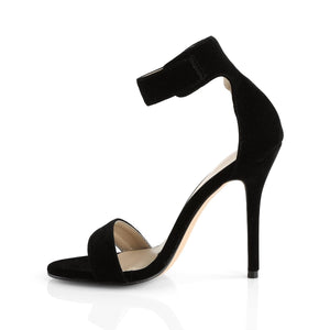 AMUSE-10 Pleaser Sexy 5" Heel Black Velvet Fetish Footwear