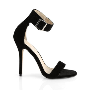 AMUSE-10 Pleaser Sexy 5" Heel Black Velvet Fetish Footwear