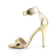 Load image into Gallery viewer, AMUSE-10 Pleaser Sexy 5&quot; Heel Gold Mat. Pu Fetish Footwear