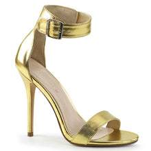 Load image into Gallery viewer, AMUSE-10 Pleaser Sexy 5&quot; Heel Gold Mat. Pu Fetish Footwear