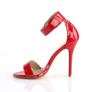 AMUSE-10 Pleaser Sexy 5 Inch Heel Red Fetish Footwear