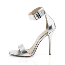 Load image into Gallery viewer, AMUSE-10 Pleaser Sexy 5 Inch Heel Silver Fetish Footwear