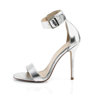 AMUSE-10 Pleaser Sexy 5 Inch Heel Silver Fetish Footwear