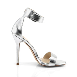 AMUSE-10 Pleaser Sexy 5 Inch Heel Silver Fetish Footwear