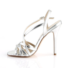 Load image into Gallery viewer, AMUSE-13 Pleaser Sexy 5 Inch Heel Silver Fetish Footwear