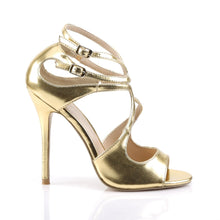 Load image into Gallery viewer, AMUSE-15 Pleaser Sexy 5 Inch Heel Gold Fetish Footwear