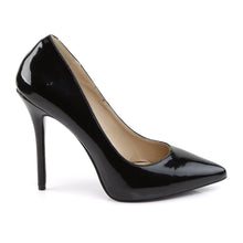 Load image into Gallery viewer, AMUSE-20 Pleaser Sexy 5&quot; Heel Black Patent Fetish Footwear