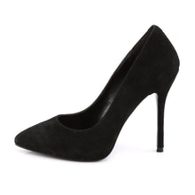 Load image into Gallery viewer, AMUSE-20 Pleaser Sexy 5&quot; Heel Black Suede Fetish Footwear