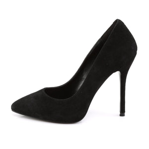 AMUSE-20 Pleaser Sexy 5" Heel Black Suede Fetish Footwear