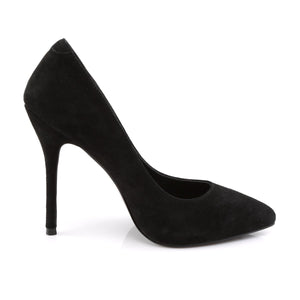 AMUSE-20 Pleaser Sexy 5" Heel Black Suede Fetish Footwear