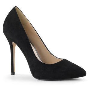 AMUSE-20 Pleaser Sexy 5" Heel Black Suede Fetish Footwear