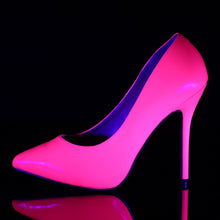 Load image into Gallery viewer, AMUSE-20 Pleaser Sexy 5&quot; Heel Neon Fuchsia Fetish Footwear