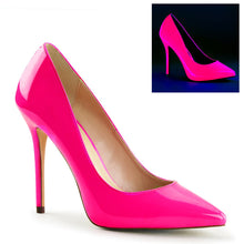 Load image into Gallery viewer, AMUSE-20 Pleaser Sexy 5&quot; Heel Neon Fuchsia Fetish Footwear