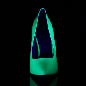 AMUSE-20 Pleaser Sexy 5 Inch Heel Neon Green Fetish Footwear