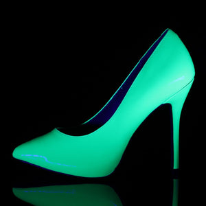 AMUSE-20 Pleaser Sexy 5 Inch Heel Neon Green Fetish Footwear